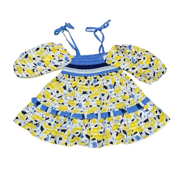 NWT! Tanya Taylor Mini Flowy Floral Valerie Dress - Size XXS (2-3 YRS) - Picture 7 of 9